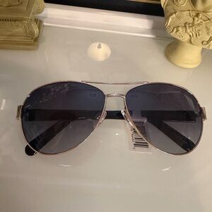 NWT Marc Jacobs gold Aviator Sunglasses.